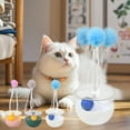 thumbnail image 7 of Moocorvic Interactive Cat Ball Toy Teaser Wand Set, Automatic Rolling Toy with Feathers & Bell for Indoor Play & Cat Birthdays, 7 of 7