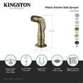 thumbnail image 4 of Kingston Brass LSS8711SP Kitchen Faucet Side Sprayer in Polished Chrome, 4 of 4