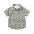 thumbnail image 2 of Sopiago Boys Long Sleeve Flannel Plaid Shirt Button Down Shirts Light Yellow,10-11 Years, 2 of 3