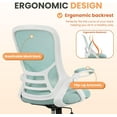 thumbnail image 5 of HYLONE Drafting Chair Tall Office, Ergonomic Standing Desk Stool Adjustable Drafting Chair Big Tall Drafting Office Chair Blue, 5 of 7