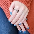 thumbnail image 5 of Womens Silver Rings High polished (no plating) 316L Stainless Steel Ring with AAA Grade CZ in Clear DA157, 5 of 5
