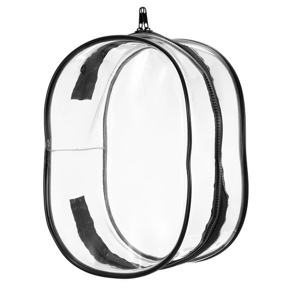 Sac d'Exposition pour Figurines, 6 x 3.7 x 8.7 Pouces Sac d'Exposition Ovale pour Poupées, Noir