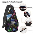 thumbnail image 3 of MIASHUI Sacs Banane Ajustables Sac de Poitrine pour Voyage Sports Randonnée Usage Décontracté Sac Polyvalent pour Hommes et Femmes Design Durable et Imperméable Fonctionnalité Contemporaine Élégante, 3 of 3