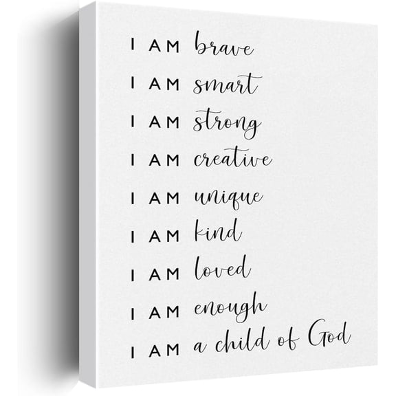 Religious Canvas Wall Art Motivation Farmhouse Decor Inspirational Scripture Canvas Prints Bible Verse Wall Decor Framed Artwork Christian Pictures Paintings for Home Bedroom Bathroom Decoration