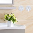thumbnail image 5 of 5X Gancho Unico Colgadores de Pared para Uso de Armarios del Hogar de Plastico Blanco de 7 cm de Diametro con Ventosa, 5 of 5