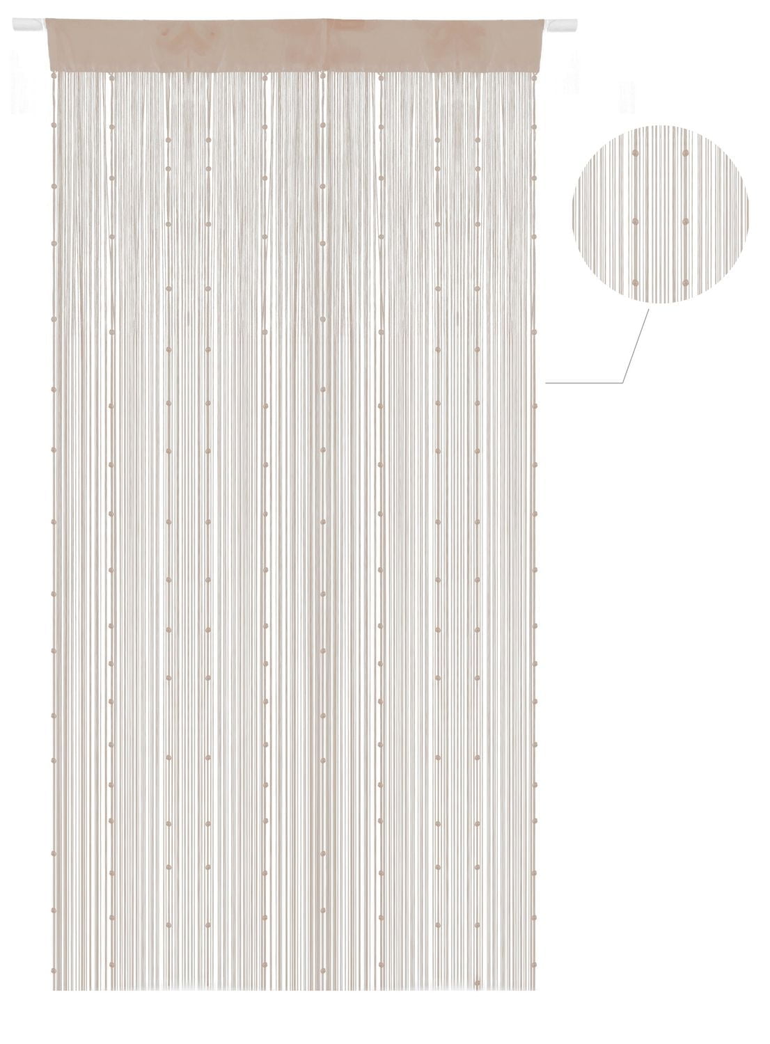 Gouchee Home String Rod Pocket Panel