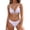 Purple, variant on BOBOGOJP Women's Triangle Bikini Sets O Ring Linked Two Piece Swimsuits Floral Printed Cheeky Bathing Suit Black for Size M