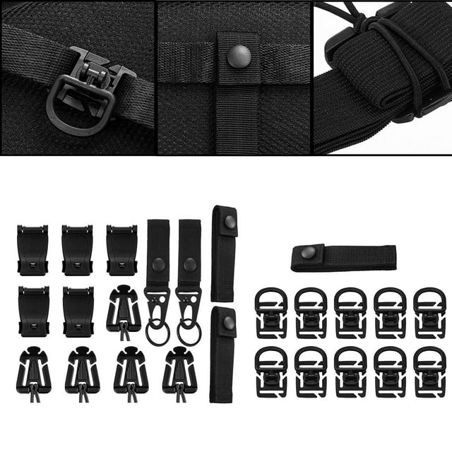 25 piezas de accesorios tácticos shamjiam Clips de accesorios Molle