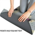 thumbnail image 3 of Gray Chicken Circle Pattern Hot Yoga Mat Towel Non Slip for Hot Yoga - Quick-Drying Yoga Mat Cover with 4 Corner Pockets with Travel Bag - Hot Yoga Towel Non Slip Grip Moisture Wicking Sweat 70"x26", 3 of 6