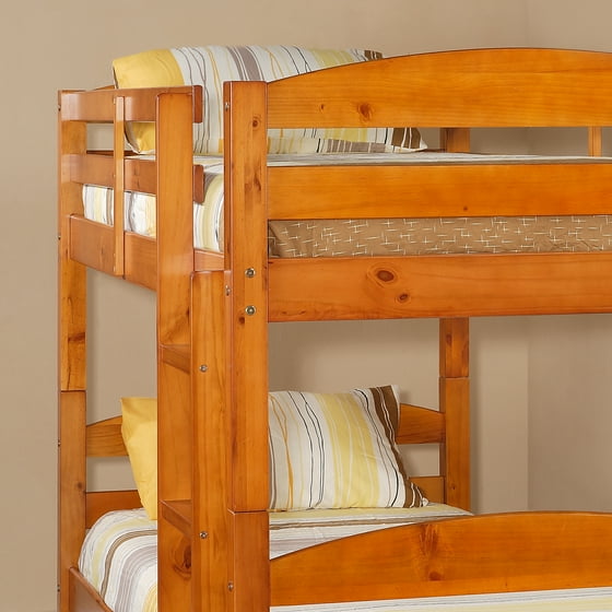 Walker Edison Solid Wood Twin Over Bunk Bed Espresso Walker Edison Solid Wood Twin Over Bunk Bed Espresso Com