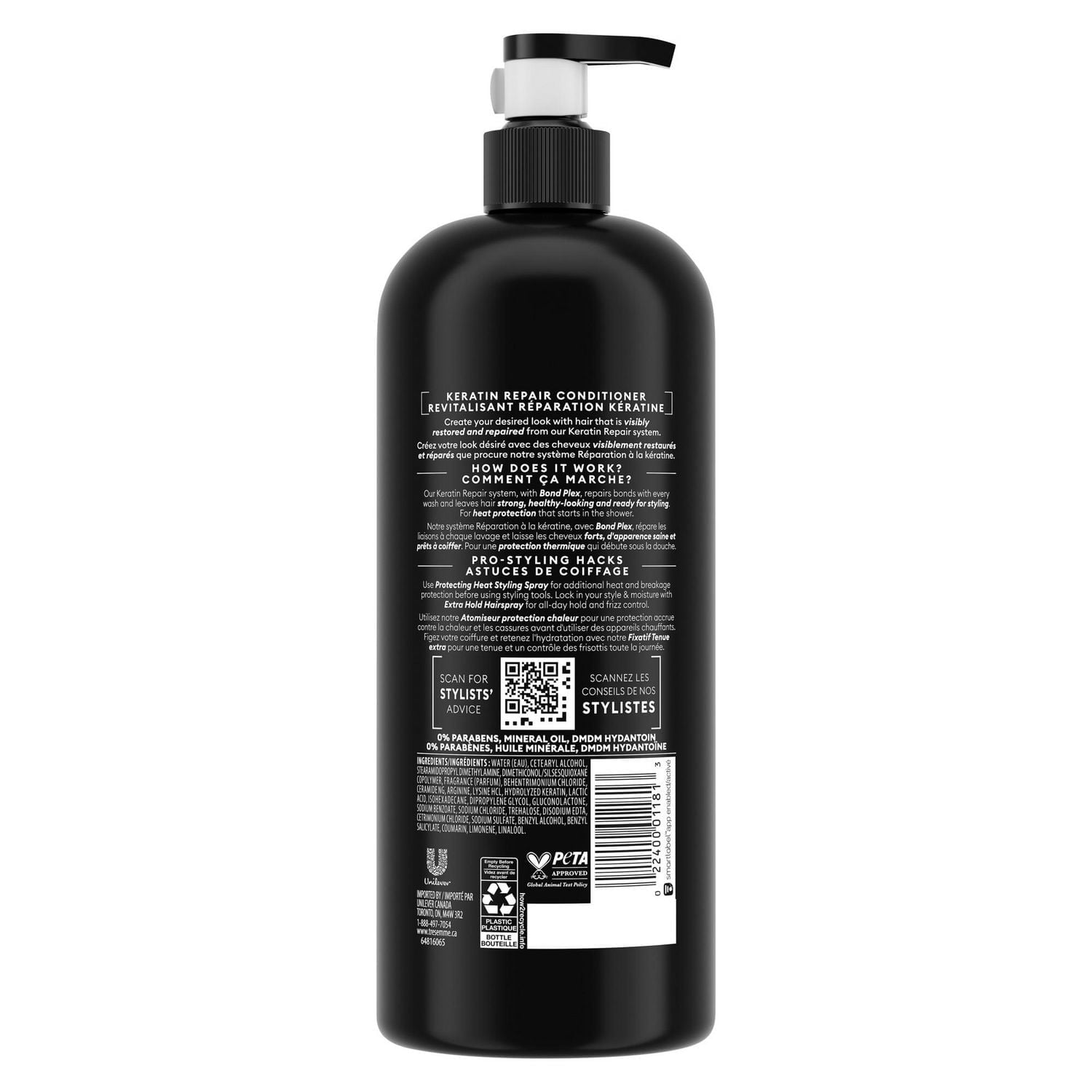 Revitalisant TRESemmé Keratin Repair Bond Plex Revitalisant 828 ml