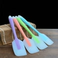 thumbnail image 4 of 5pcs Small Translucent Silicone Spatula Set - Heat Resistant Cake Scraper & Cooking Spatula, Flexible Design Perfect for Baking, Mixing, Scraping, Cooking & Kitchen Food Prep Needs, Multicolor, 4 of 5