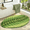 Green Leaves, variant on Evlmd Green Leaf Bathroom Rugs, Cute Palm Non-slip Absorbent Shower Floor Bath Runner Mat, Quick Dry for Shower Floor, Toilet, Bedroom, Kids Room