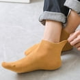 thumbnail image 2 of CSChome Solid Color Boat Socks Men Boat Low-cut Shallow Solid Color High Elasticity Slip Soft Sweat-absorption Shrink Sports Short, 2 of 7