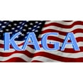 thumbnail image 1 of KAGA On American Flag Photo License Plate, 1 of 3