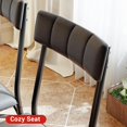 thumbnail image 2 of OUYAWEI Dining Table Set for 4,Kitchen Table and 2 Chairs & 1 Bench with UpholsteRed ,4 PCS Dining Table Set for Small Space,Apartment,Black, 2 of 8