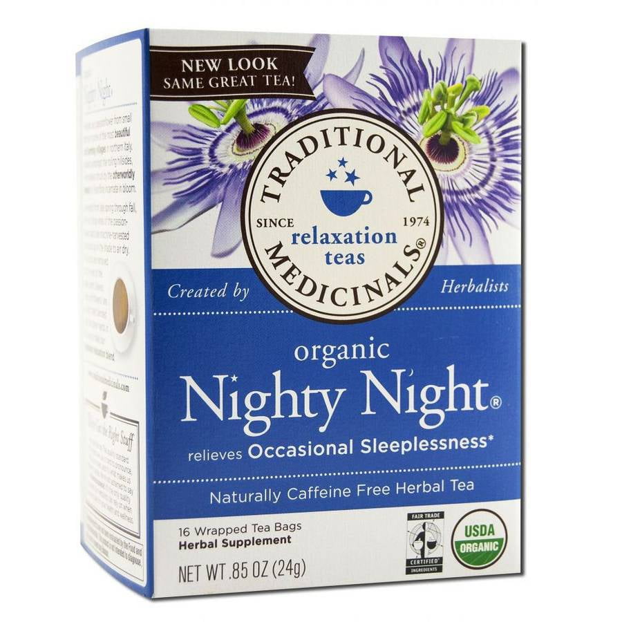 Traditional Medicinals Nighty Night Herbal Tea, Organic, 16 Count (Pack