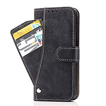 Xiaomi Redmi 5 Plus Case,Luxury Leather Wallet Phone Cases with Credit Card Holder Slot Stand Kickstand Book Rugged Flip Folio Protective Cover for Xiaomi Redmi Note 5/5Plus Women Black