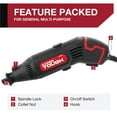 thumbnail image 5 of Hyper Tough 1.5 AMP Corded Rotary Tool with 105 Accessories, 120V Variable Speed and Storage Case, 5 of 29