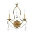 thumbnail image 6 of Livex Lighting Chesterfield Wall Sconce in Antique Gold Leaf, 6 of 12