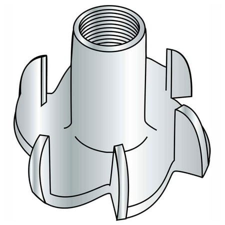 

Tee Nut 5/16-18 x 5/8 3 Prong Steel Zinc 100 Pack