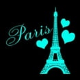 thumbnail image 2 of CafePress - Paris Eiffel Tower In Black And Teal Throw Blanket - Soft Fleece Throw Blanket, 50"x60" for All Ages, 2 of 2