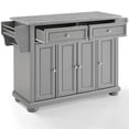 thumbnail image 4 of Pemberly Row Traditional Wood/Granite Kitchen Island in Gray, 4 of 12