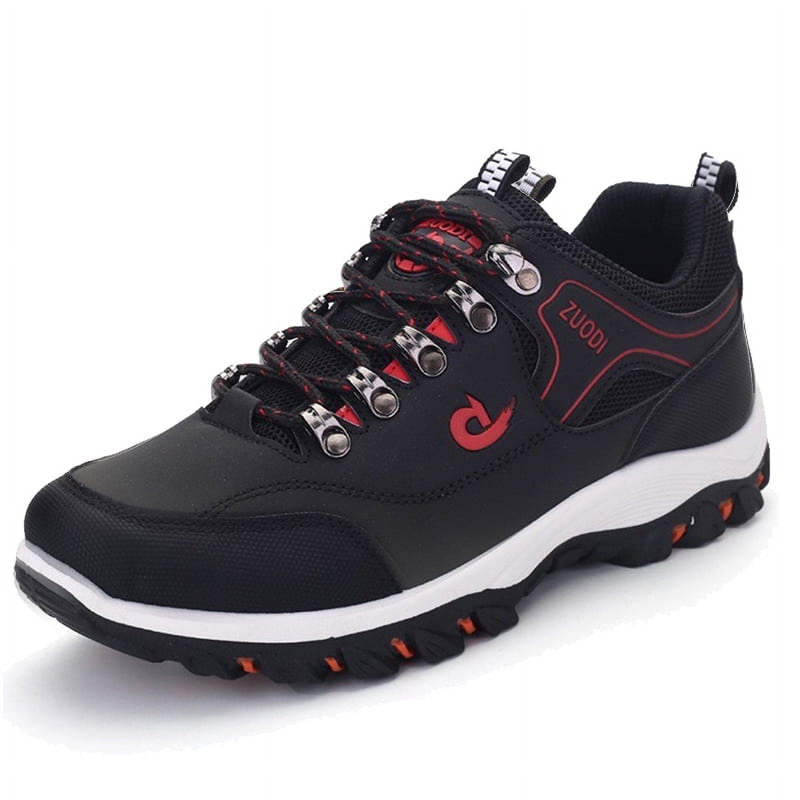 RIBONGZ Men Hiking Shoes Waterproof Non-slip Sport Shoes Casual Running Camping Shoes Outdoor Sneakers for Men Size