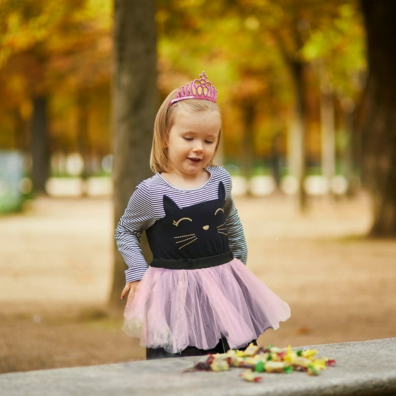 Beistle Club Pack of 12 Fluffy Baby Pink Ballerina Tutu Skirt 12”