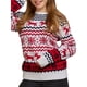 thumbnail image 2 of Suéter Navideño Informal para Parejas, Jersey de Punto con Cuello Redondo y Mangas Raglán, Blusas Cómodas y Cálidas para Otoño. (Mujeres) M, 2 of 5