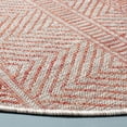 thumbnail image 3 of SAFAVIEH Courtyard Altan Geometric Indoor/Outdoor Area Rug, Beige/Rust, 6'7" x 6'7" Round, 3 of 9