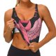 thumbnail image 3 of Fotbe Ribbon With Angel Wings Sujetador Deportivo Largo sin Aros para Mujer con Almohadillas y Soporte Medio, Transpirable y Absorbente, Camiseta Tipo Chaleco o Tank Top-Small, 3 of 8