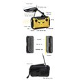 thumbnail image 3 of Kaito KA369 Solar SOS Siren Portable Emergency Radio, Yellow, 3 of 7