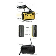 Kaito KA369 Solar SOS Siren Portable Emergency Radio, Yellow