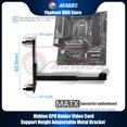 thumbnail image 2 of Support GPU Caché Monté sur Carte Mère ATX/EATX, Support de Carte Graphique Ajustable Noir, 2 of 6