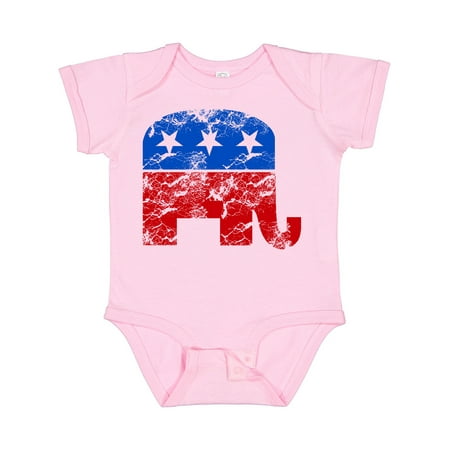 

Inktastic Vintage Republican Elephant Gift Baby Boy or Baby Girl Bodysuit
