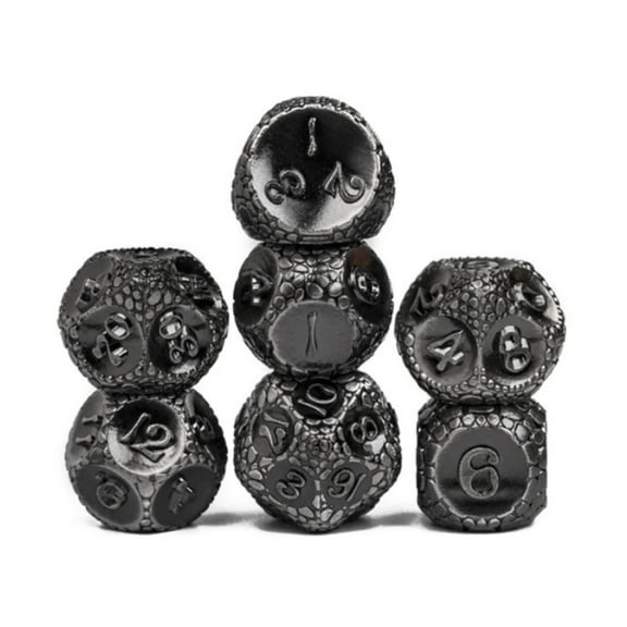 Foam Brain Games Dragonstone Poly Set - Silver (7) New