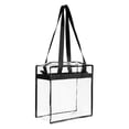 thumbnail image 4 of Transparent Tote Bag See Through Shoulder Bag Travel Handbag Clear Tote Bag Travel Bags PVC Toiletry Bag Travel Organizer Bag, 4 of 5