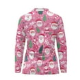 thumbnail image 5 of Yuyamidu Santa Claus Golf Shirts for Women HO-HO-HO Golf Top Lightweight Tennis Shirt Pink Christmas Long Sleeve Athletic Outfits Size XS, 5 of 8