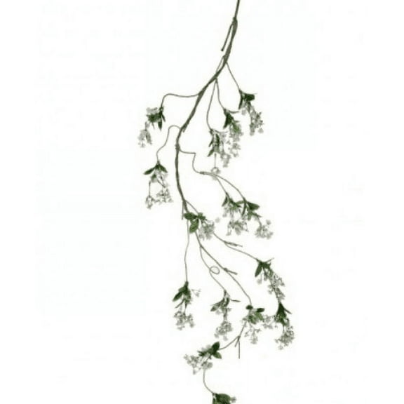 65" Wild Fairy Blossom Garland White