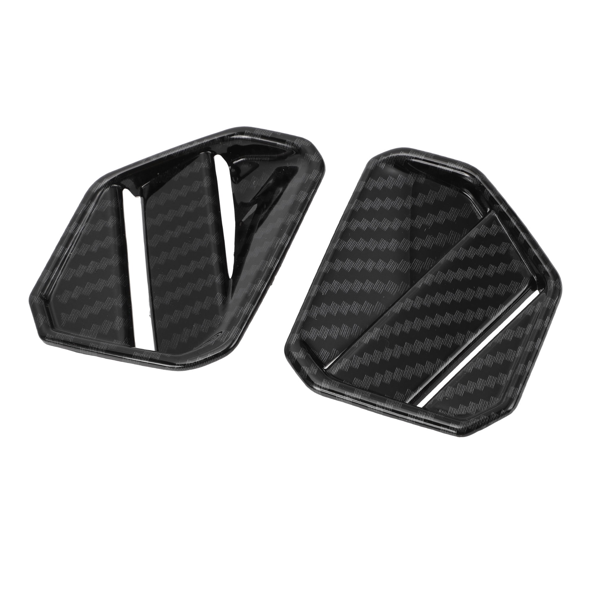 Unique Bargains 1 Set Dashboard Side Air Vent AC Outlet Cover Trim for Toyota Tundra 2022-2024 Dash Air Vent Cover Trims Carbon Fiber Pattern ABS Black