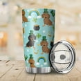 thumbnail image 6 of Irish Dachshund Clovers Rainbow 20oz Tumbler with Lid St.Patricks Day Dogs Vacuum Insulated Tea Tumbler Cup Travel Mug Saint Paddy''s Day Dachshund Dogs Lover Gift Coffee Mugs, 6 of 6