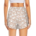 thumbnail image 4 of Xecao's White Goose for a double-layer running short for women, perfect for gym, tennis, and more, featuring a convenient pocket., 4 of 9