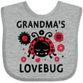 thumbnail image 3 of Inktastic Valentine's Day Grandma's Lovebug Girls Baby Bib, 3 of 4