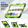 thumbnail image 5 of Case for Lenovo Tab M11 2023 TB-330FU/Xiaoxin Pad 2024 11 inch TB-331FC with Screen Protector, 360 Degree Rotating Kickstand Hand Strap Shockproof Cover with Shoulder Strap, Lime PC, 5 of 7