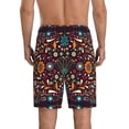 thumbnail image 3 of Bixox Men's Colorful Mexican2 printed lightweight casual shorts, soft sleep shorts with pockets., 3 of 7