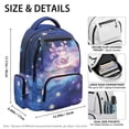 thumbnail image 5 of Jeiento 17 Inch Lightweight Backpack for Girls School - 600D Tear Resistant with 6 Pockets - Padded Tablet Sleeve - Axolotl Bookbag for Elementary, 5 of 8