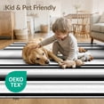 thumbnail image 4 of ODIKA 6'x9' Washable Area Rug Non-Slip, Easy Care, Under Stripe Striped Welcome Graduated Spacing Effect Doormat for Family Room, Living Mater Bedroom, 4 of 7