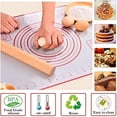 thumbnail image 7 of Large Silicone Baking Mat for Rolling Dough (40cmx60cm) Pastry Mat with Measurements Extra Thick Non Stick Fondant Mat, Counter Mat, Oven Liner, Pie Crust Mat, 7 of 7