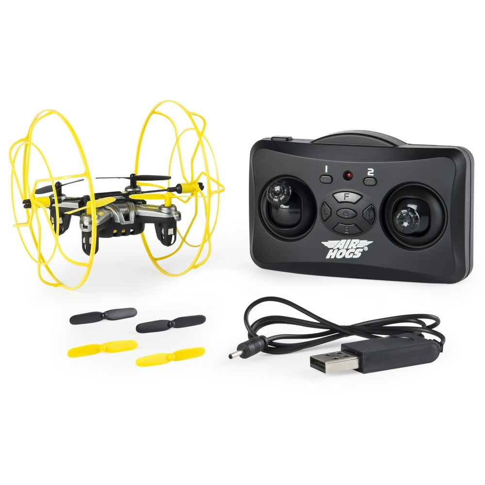 Air Hogs Hyper Stunt Drone Unstoppable Micro RC Drone Yellow